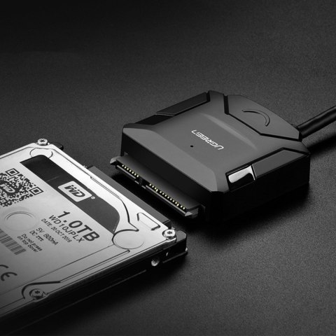 Kabel Adapter do dysku HDD i SSD SATA 2.5'' / 3.5'' USB 3.0 do 4TB - czarny Kabel Adapter do dysku HDD i SSD SATA 2.5'' / 3.5'' USB 3.0 do 4TB - czarny