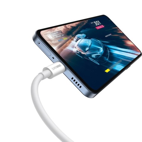 Kabel przewód Superior Series SUPERVOOC USB-A do USB-C 65W 1m biały Kabel przewód Superior Series SUPERVOOC USB-A do USB-C 65W 1m biały