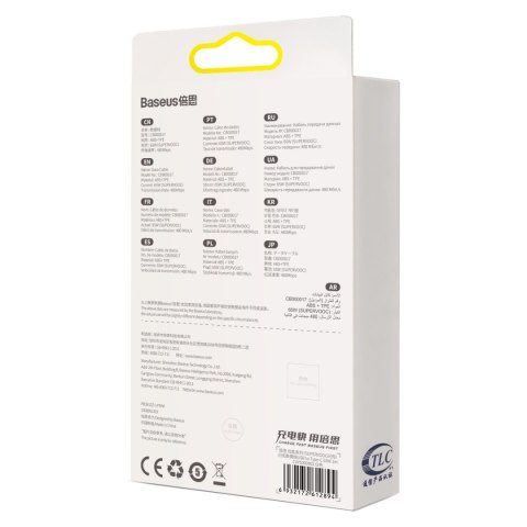 Kabel przewód Superior Series SUPERVOOC USB-A do USB-C 65W 1m biały Kabel przewód Superior Series SUPERVOOC USB-A do USB-C 65W 1m biały