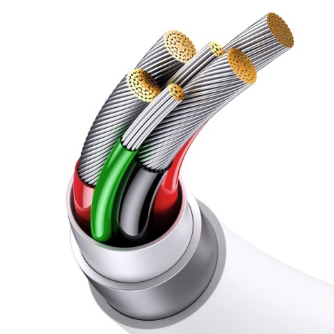 Kabel przewód Superior Series SUPERVOOC USB-A do USB-C 65W 1m biały Kabel przewód Superior Series SUPERVOOC USB-A do USB-C 65W 1m biały
