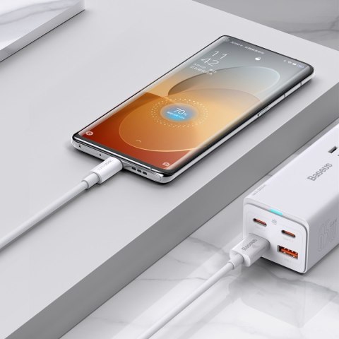 Kabel przewód Superior Series SUPERVOOC USB-A do USB-C 65W 1m biały Kabel przewód Superior Series SUPERVOOC USB-A do USB-C 65W 1m biały