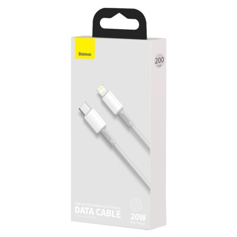 Kabel przewód do iPhone USB-C - Lightning szybkie ładowanie 20W 2m - biały Kabel przewód do iPhone USB-C - Lightning szybkie ładowanie 20W 2m - biały