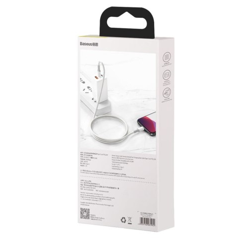 Kabel przewód do iPhone USB-C - Lightning szybkie ładowanie 20W 2m - biały Kabel przewód do iPhone USB-C - Lightning szybkie ładowanie 20W 2m - biały