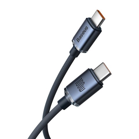 Kabel przewód do szybkiego ładowania i transferu danych USB-C USB-C 100W 1.2m czarny Kabel przewód do szybkiego ładowania i transferu danych USB-C USB-C 100W 1.2m czarny