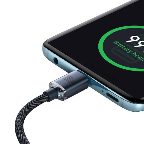 Kabel przewód do szybkiego ładowania i transferu danych USB-C USB-C 100W 1.2m czarny Kabel przewód do szybkiego ładowania i transferu danych USB-C USB-C 100W 1.2m czarny