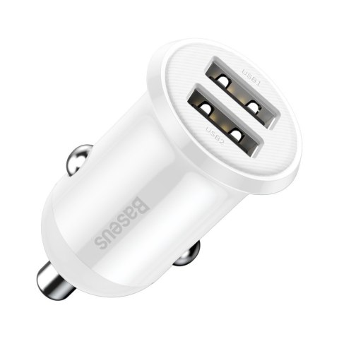 Ładowarka samochodowa do gniazda zapalniczki Grain Pro 2x USB 4.8A biały Ładowarka samochodowa do gniazda zapalniczki Grain Pro 2x USB 4.8A biały