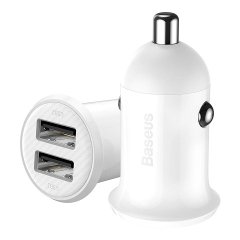 Ładowarka samochodowa do gniazda zapalniczki Grain Pro 2x USB 4.8A biały Ładowarka samochodowa do gniazda zapalniczki Grain Pro 2x USB 4.8A biały