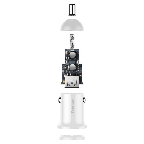 Ładowarka samochodowa do gniazda zapalniczki Grain Pro 2x USB 4.8A biały Ładowarka samochodowa do gniazda zapalniczki Grain Pro 2x USB 4.8A biały