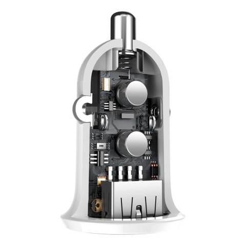 Ładowarka samochodowa do gniazda zapalniczki Grain Pro 2x USB 4.8A biały Ładowarka samochodowa do gniazda zapalniczki Grain Pro 2x USB 4.8A biały
