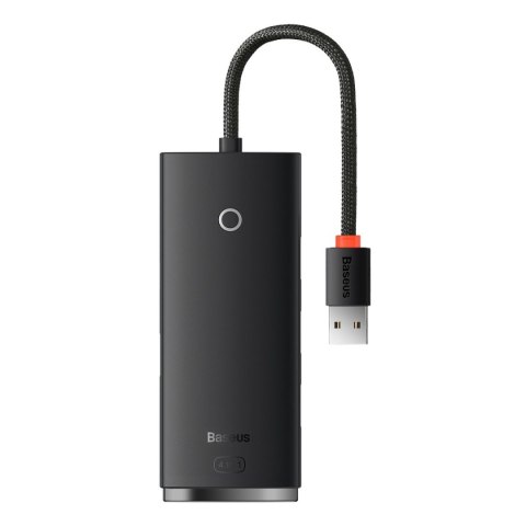 Rozdzielacz HUB 4-Portowy Lite Series USB-A do 4x USB-A 3.0 przewód 25cm - czarny Rozdzielacz HUB 4-Portowy Lite Series USB-A do 4x USB-A 3.0 przewód 25cm - czarny
