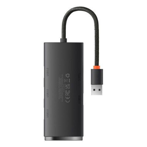 Rozdzielacz HUB 4-Portowy Lite Series USB-A do 4x USB-A 3.0 przewód 25cm - czarny Rozdzielacz HUB 4-Portowy Lite Series USB-A do 4x USB-A 3.0 przewód 25cm - czarny