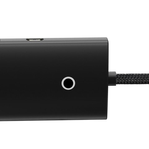 Rozdzielacz HUB 4-Portowy Lite Series USB-A do 4x USB-A 3.0 przewód 25cm - czarny Rozdzielacz HUB 4-Portowy Lite Series USB-A do 4x USB-A 3.0 przewód 25cm - czarny
