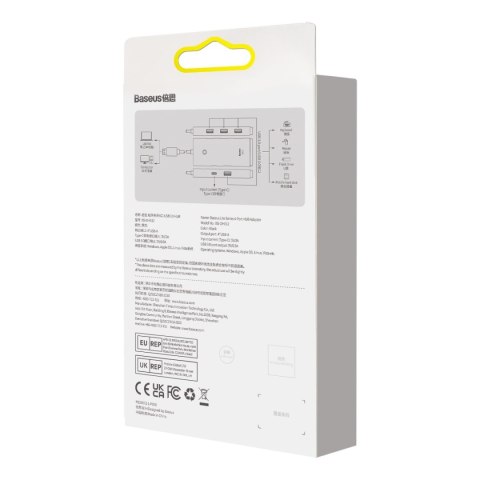 Rozdzielacz HUB 4-Portowy Lite Series USB-A do 4x USB-A 3.0 przewód 25cm - czarny Rozdzielacz HUB 4-Portowy Lite Series USB-A do 4x USB-A 3.0 przewód 25cm - czarny