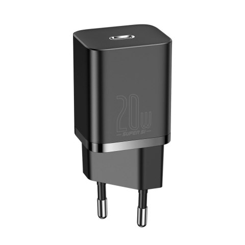 Szybka ładowarka do Iphone Super Si 1C 20W Power Delivery + kabel USB-C - Lightning 1m czarny Szybka ładowarka do Iphone Super Si 1C 20W Power Delivery + kabel USB-C - Lightning 1m czarny