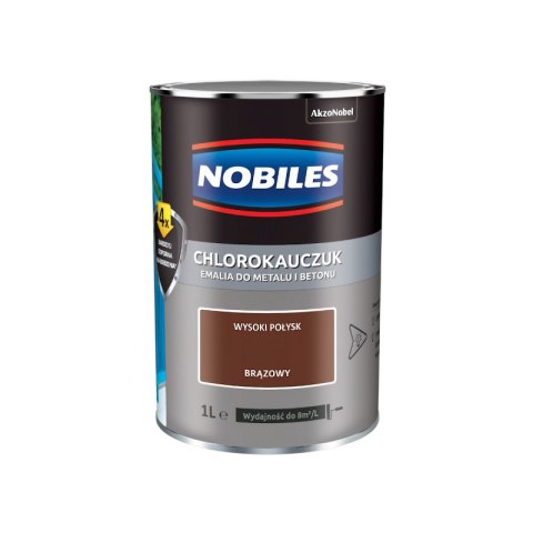 NOBILES EMALIA CHLOROKAUCZUKOWA BRĄZOWA 0.9L NOBILES EMALIA CHLOROKAUCZUKOWA BRĄZOWA 0.9L