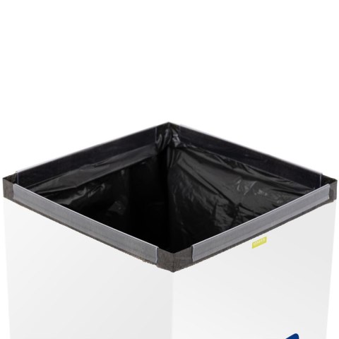 Kosz pojemnik stalowy do segregacji śmieci odpadów papieru 30.5x30.5x70cm 60L Kosz pojemnik stalowy do segregacji śmieci odpadów papieru 30.5x30.5x70cm 60L