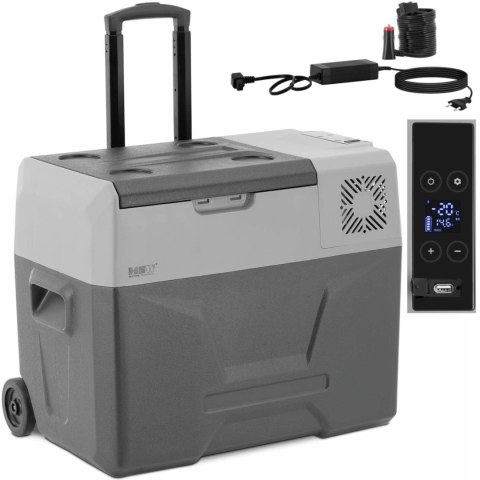 Lodówka samochodowa turystyczna na kółkach z funkcją mrożenia 12/24 V DC/AC 60 W 40 l Lodówka samochodowa turystyczna na kółkach z funkcją mrożenia 12/24 V DC/AC 60 W 40 l