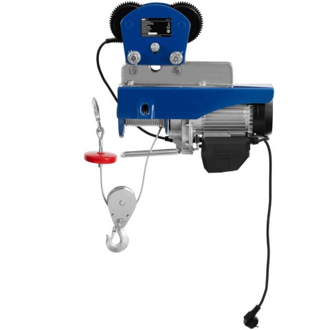 Wciągarka elektryczna z suwnicą linowa 1350 W 12 m 400 kg Wciągarka elektryczna z suwnicą linowa 1350 W 12 m 400 kg