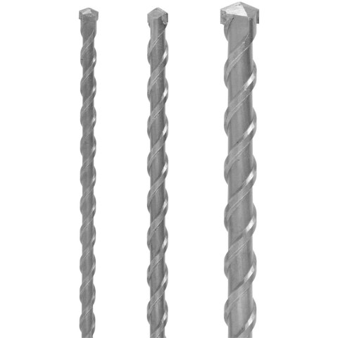Zestaw wierteł do betonu SDS PLUS HRC50 dł. 1000 mm śr. 12mm 16mm 24 mm - 3 szt. Zestaw wierteł do betonu SDS PLUS HRC50 dł. 1000 mm śr. 12mm 16mm 24 mm - 3 szt.