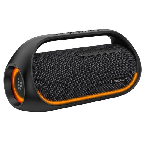 Głośnik bezprzewodowy Bluetooth Bang wodoodporny 60W z funkcją Powerbank czarny Głośnik bezprzewodowy Bluetooth Bang wodoodporny 60W z funkcją Powerbank czarny
