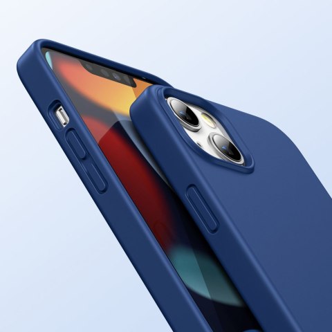 Gumowe elastyczne silikonowe etui pokrowiec iPhone 13 niebieski Gumowe elastyczne silikonowe etui pokrowiec iPhone 13 niebieski