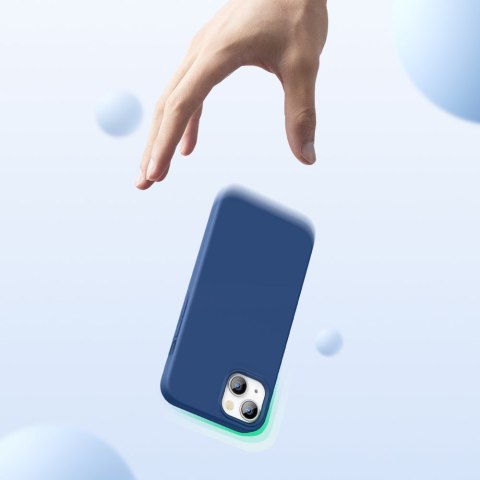 Gumowe elastyczne silikonowe etui pokrowiec iPhone 13 niebieski Gumowe elastyczne silikonowe etui pokrowiec iPhone 13 niebieski