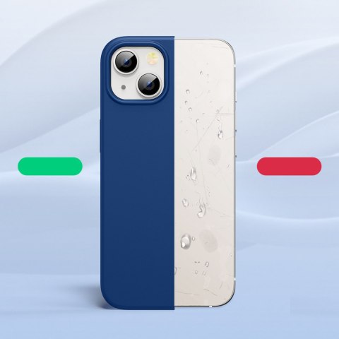 Gumowe elastyczne silikonowe etui pokrowiec iPhone 13 niebieski Gumowe elastyczne silikonowe etui pokrowiec iPhone 13 niebieski