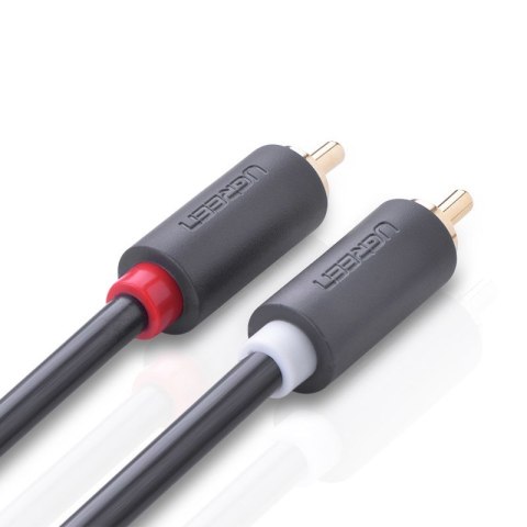 Kabel przewód stereo audio video 2 RCA 2x Cinch 5m szary Kabel przewód stereo audio video 2 RCA 2x Cinch 5m szary