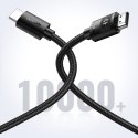 Kabel przewód wytrzymały w oplocie HDMI 2.0 4K 2m czarny