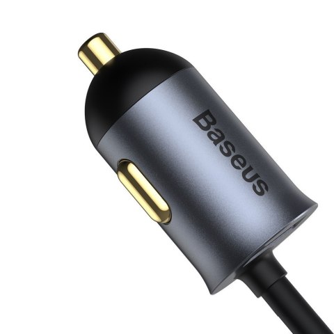 Ładowarka samochodowa rozdzielacz 3x USB + USB-C 120W PPS QC PD szary Ładowarka samochodowa rozdzielacz 3x USB + USB-C 120W PPS QC PD szary
