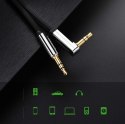 Płaski kabel przewód audio AUX 3.5mm mini jack 3m srebrny