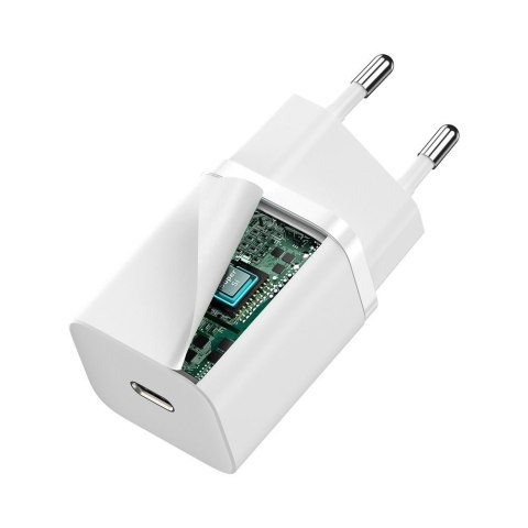 Super szybka ładowarka sieciowa Si 1C USB-C 30W PD QC biały Super szybka ładowarka sieciowa Si 1C USB-C 30W PD QC biały