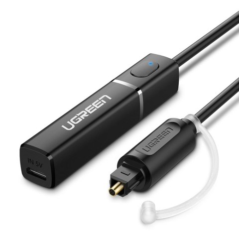 Transmiter Bluetooth 4.2 bezprzewodowy adapter audio Toslink czarny Transmiter Bluetooth 4.2 bezprzewodowy adapter audio Toslink czarny