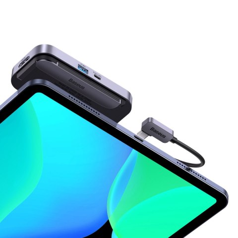 4w1 Rozdzielacz portów PadJoy HUB USB do tabletu smartfona USB-C HDMI mini jack ciemnoszary 4w1 Rozdzielacz portów PadJoy HUB USB do tabletu smartfona USB-C HDMI mini jack ciemnoszary