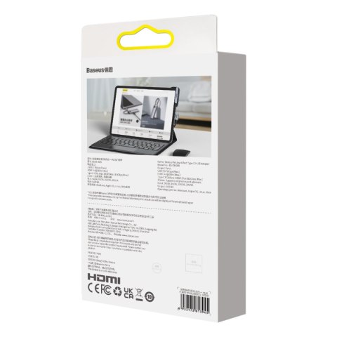 4w1 Rozdzielacz portów PadJoy HUB USB do tabletu smartfona USB-C HDMI mini jack ciemnoszary 4w1 Rozdzielacz portów PadJoy HUB USB do tabletu smartfona USB-C HDMI mini jack ciemnoszary