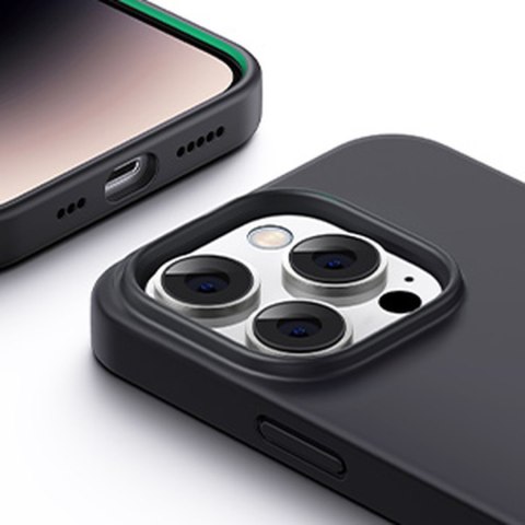 Elastyczne silikonowe etui na telefon do iPhone 14 Pro Protective Case czarny Elastyczne silikonowe etui na telefon do iPhone 14 Pro Protective Case czarny