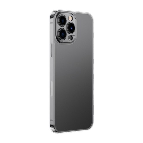 Etui pokrowiec do iPhone 13 Pro Max sztywna obudowa z żelową ramką przezroczysty Etui pokrowiec do iPhone 13 Pro Max sztywna obudowa z żelową ramką przezroczysty