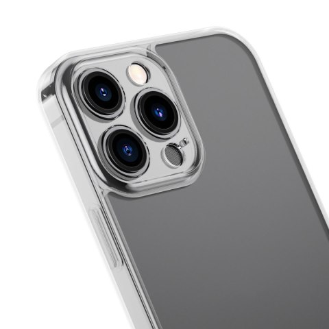 Etui pokrowiec do iPhone 13 Pro Max sztywna obudowa z żelową ramką przezroczysty Etui pokrowiec do iPhone 13 Pro Max sztywna obudowa z żelową ramką przezroczysty