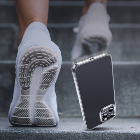 Etui pokrowiec do iPhone 13 Pro Max sztywna obudowa z żelową ramką przezroczysty Etui pokrowiec do iPhone 13 Pro Max sztywna obudowa z żelową ramką przezroczysty