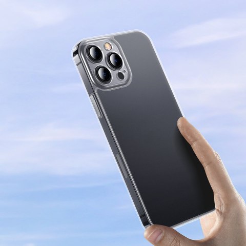 Etui pokrowiec do iPhone 13 Pro Max sztywna obudowa z żelową ramką przezroczysty Etui pokrowiec do iPhone 13 Pro Max sztywna obudowa z żelową ramką przezroczysty