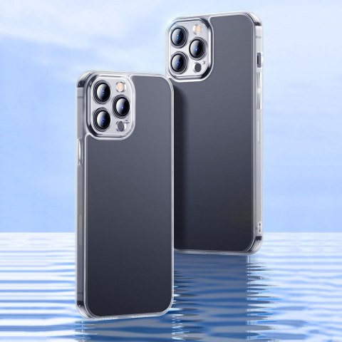 Etui pokrowiec do iPhone 13 Pro Max sztywna obudowa z żelową ramką przezroczysty Etui pokrowiec do iPhone 13 Pro Max sztywna obudowa z żelową ramką przezroczysty