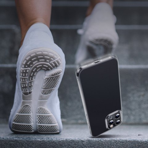 Etui pokrowiec do iPhone 13 Pro sztywna obudowa z żelową ramką czarny Etui pokrowiec do iPhone 13 Pro sztywna obudowa z żelową ramką czarny
