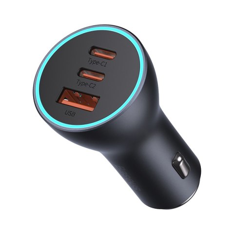 Ładowarka samochodowa Golden Contactor Pro USB + 2x USB-C 65W ciemnoszary Ładowarka samochodowa Golden Contactor Pro USB + 2x USB-C 65W ciemnoszary