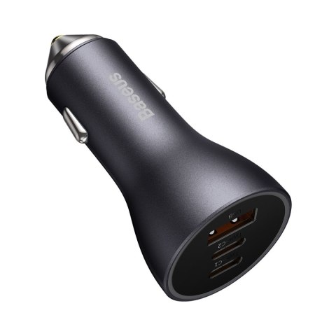 Ładowarka samochodowa Golden Contactor Pro USB + 2x USB-C 65W ciemnoszary Ładowarka samochodowa Golden Contactor Pro USB + 2x USB-C 65W ciemnoszary