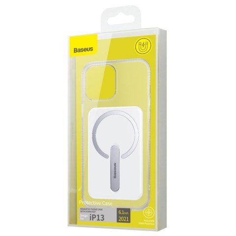Magnetyczne etui obudowa z podstawką do iPhone 13 6.1'' 2021 przezroczysty Magnetyczne etui obudowa z podstawką do iPhone 13 6.1'' 2021 przezroczysty
