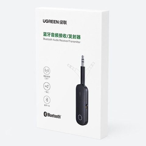 Odbiornik nadajnik Bluetooth mini jack 3.5mm czarny Odbiornik nadajnik Bluetooth mini jack 3.5mm czarny