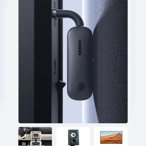Odbiornik nadajnik Bluetooth mini jack 3.5mm czarny Odbiornik nadajnik Bluetooth mini jack 3.5mm czarny