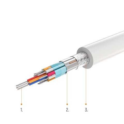 Przejściówka adapter konwerter video USB-C - HDMI VGA biały Przejściówka adapter konwerter video USB-C - HDMI VGA biały