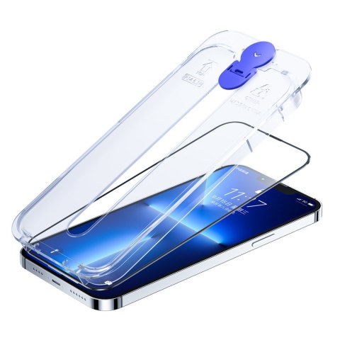 Szkło hartowane do iPhone 14 Plus z zestawem montażowym przezroczysty Knight Szkło hartowane do iPhone 14 Plus z zestawem montażowym przezroczysty Knight