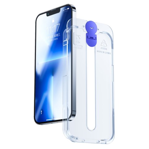 Szkło hartowane do iPhone 14 Plus z zestawem montażowym przezroczysty Knight Szkło hartowane do iPhone 14 Plus z zestawem montażowym przezroczysty Knight
